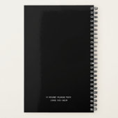 白黒ミニマルプランナー プランナー手帳 (裏面)