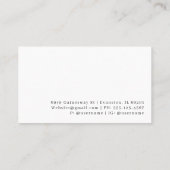 白黒ミニマルプロフェッショナル 名刺 (裏面)