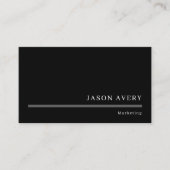 白黒ミニマルプロフェッショナル 名刺 (正面)