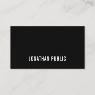 白黒ミニマルモダンリストデザイントレンディー 名刺
