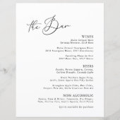 白黒ミニマルモダンリストバー (正面)