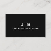 白黒ミニマルモダンリストプロフェッショナル 名刺 (正面)