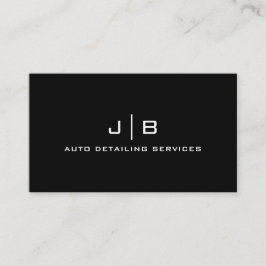 白黒ミニマルモダンリストプロフェッショナル 名刺