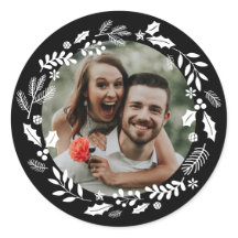 白黒ミニマルリース写真