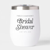 白黒ミニマルレトロブライダルシャワー (正面)