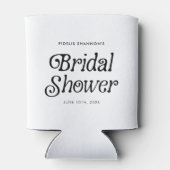 白黒ミニマルレトロブライダルシャワー 缶クーラー (裏面)