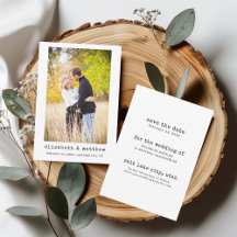 白黒ミニマル写真日付カードを保存