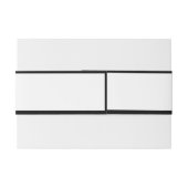 白黒ミニマル卒業パーソナライズされた 招待状ベリーバンド (裏面例)