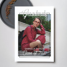 白黒ミニマル卒業発表