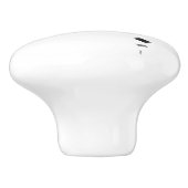 白黒ミニマル抽象芸術幾何学 セラミックノブ (側面)