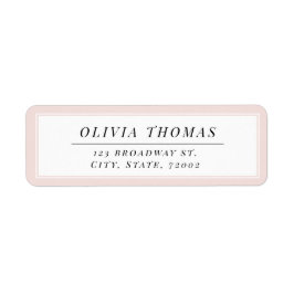 白黒ミニマル結婚リスト差出人住所 ラベル