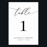 白黒ミニマル結婚リスト |イベントカスタム テーブルナンバー<br><div class="desc">(**ご注意：ご注文いただくには、テーブル番号（および名前/日付）を調整し、カートに番号を個別に追加します。次にチェックアウトを完了した後。 美エレガントしくモダン、ミニマルなテーブル番号カード。名前(またはイベント名)と日付で完全にカスタマイズ可能。</div>