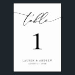 白黒ミニマル結婚リスト |イベントカスタム テーブルナンバー<br><div class="desc">(**ご注意：ご注文いただくには、テーブル番号（および名前/日付）を調整し、カートに番号を個別に追加します。次にチェックアウトを完了した後。 美エレガントしくモダン、ミニマルなテーブル番号カード。名前(またはイベント名)と日付で完全にカスタマイズ可能。</div>