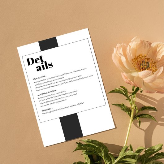 白黒ミニマル詳細エンクロージャカード エンクロージャーカード