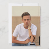 白黒ミニマル'24卒業パーティー 招待状 (裏面)