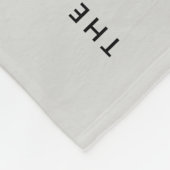 白黒ミニマル6フォトコラージュの家族の名前 フリースブランケット (角)