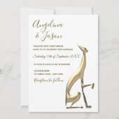 白黒ミニマ結婚リスト 招待状 (正面)