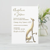 白黒ミニマ結婚リスト 招待状 (スタンド正面)