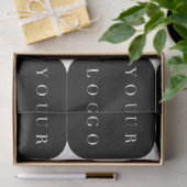 白黒ミニモダンマリストロゴ会社 薄葉紙 (ギフト)