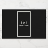 白黒ミニリカーボトルラベル リキュールボトルラベル (シングルラベル)