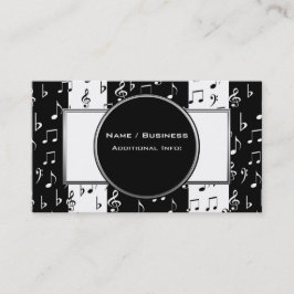 白黒ミュージカルストライプ名刺3 名刺