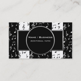 白黒ミュージカルストライプ名刺4 名刺