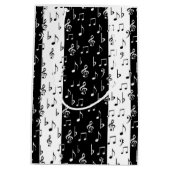 白黒ミュージカルストライプ抱き枕2 ミディアムペーパーバッグ (裏面)