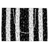 白黒ミュージカルストライプ抱き枕 ラージペーパーバッグ (裏面)