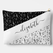 白黒ミュージカル パーソナライズされた アクセサリーポーチ (裏面)
