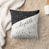 白黒ミュージカル パーソナライズされた クッション (ブランケット)
