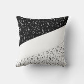 白黒ミュージカル パーソナライズされた クッション (裏面)