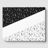 白黒ミュージカル パーソナライズされた ゲストブック (裏面)