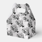 白黒ミュージックトレブルクレフ、 音符記号ツリーゲーブルボックス フェイバーボックス (裏面サイド)