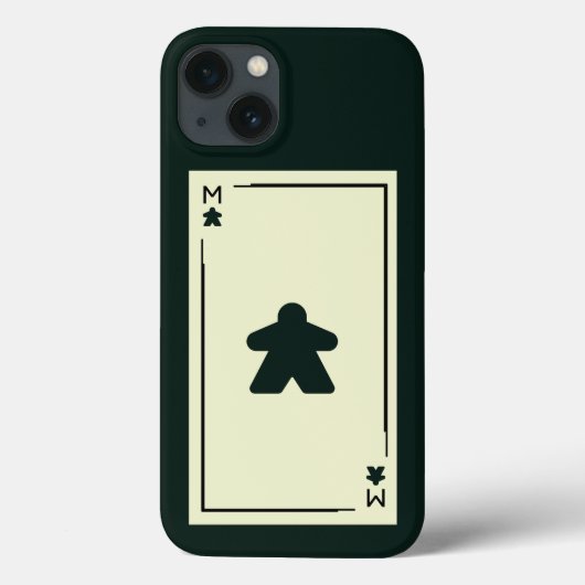 白黒ミートルエース遊ズカード Case-Mate iPhoneケース (裏面)