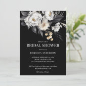 白黒ムーディボーエレガントホブライダルシャワー 招待状 (スタンド正面)