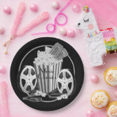 白黒ムービークラシック ペーパープレート (パーティー)