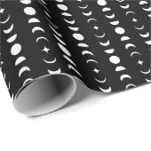 白黒ムーンフェイズウィッカ神秘的 ラッピングペーパー (ロールコーナー)