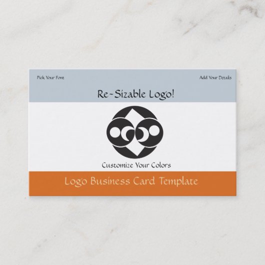 白黒ムーンプラネットロゴ 名刺 (正面)