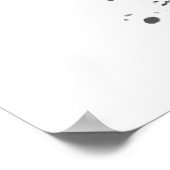 白黒メイクアップ美しいマスカラファッション ポスター (角)