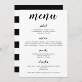 白黒メニュー メニュー (正面/裏面)