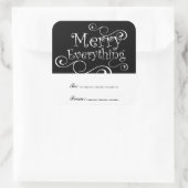 白黒メリーすべて渦巻きラベルあり スクエアシール (バッグ)