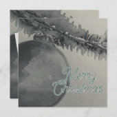 白黒メリークリスマスカード シーズンカード (正面/裏面)