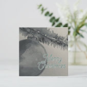 白黒メリークリスマスカード シーズンカード (スタンド正面)