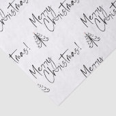 白黒メリークリスマスツリー 薄葉紙 (詳細)