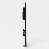 白黒メープルリーフプリント Case-Mate iPhoneケース (裏面/左)