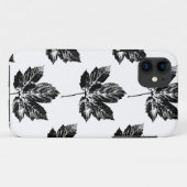 白黒メープルリーフプリント Case-Mate iPhoneケース (裏面(横))