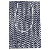 白黒モイストライプレ幻想モダン ミディアムペーパーバッグ (正面)