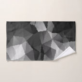 白黒モザイク模様 バスタオルセット (ハンドタオル)