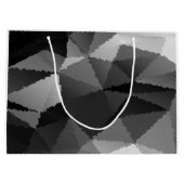 白黒モザイク模様 ラージペーパーバッグ (裏面)