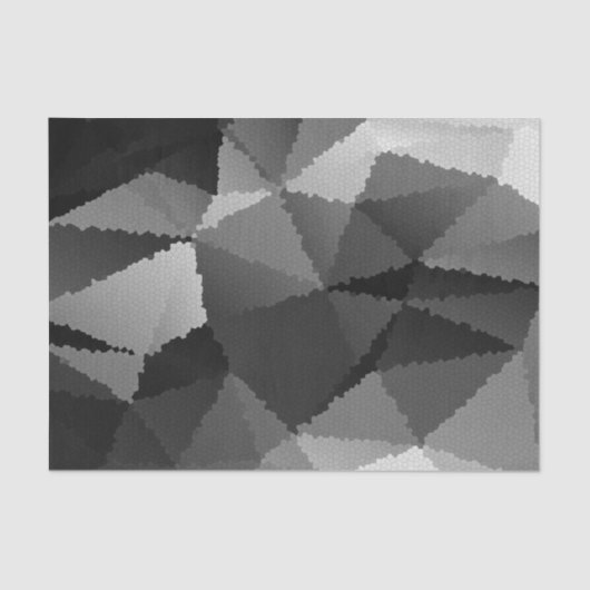 白黒モザイク模様 薄葉紙 (正面)